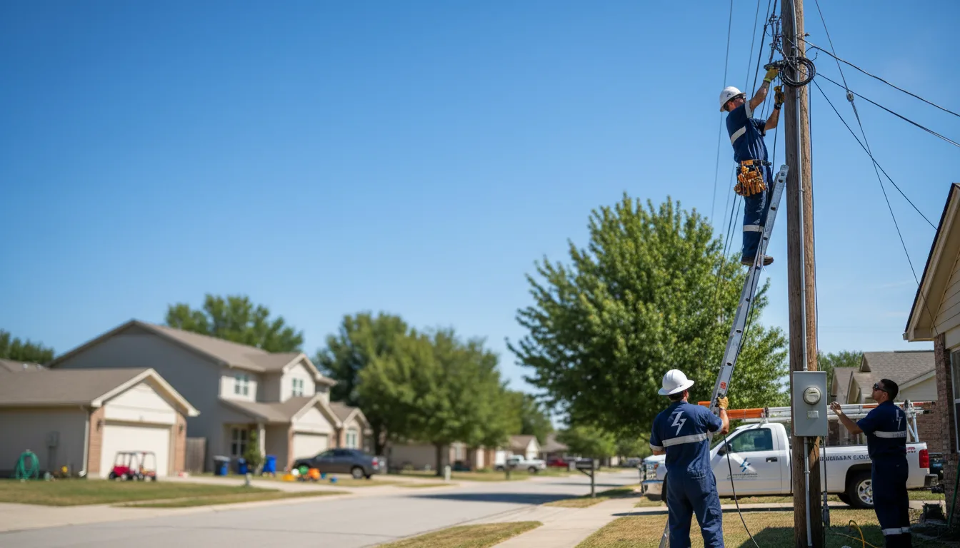 Residential electrician providing installation services in Liberty, IL